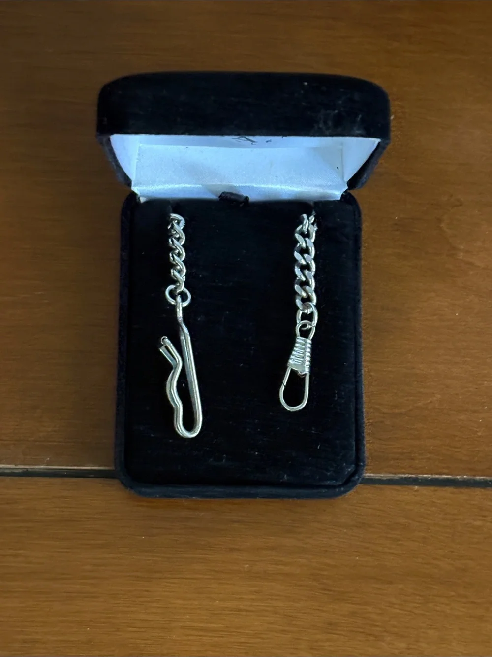 Silver Chain with Unique Clasp